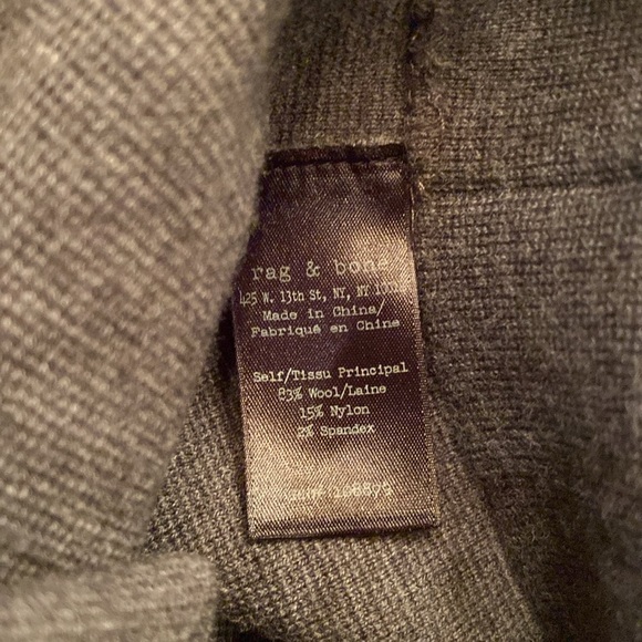 🆕 rag & bone Alanna Merino Wool Knee Length Knit Skirt in Medium Grey Small - Picture 5 of 8